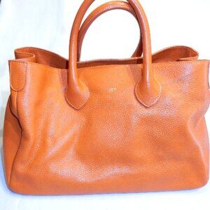 Mark and Graham Italian Elisabetta Orange Slouch Bag